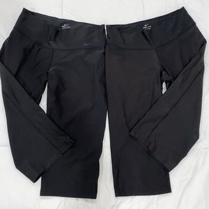 Nike womens Dri-Fit black Capri athletic pants. Polyester & spandex. Size M 8-10